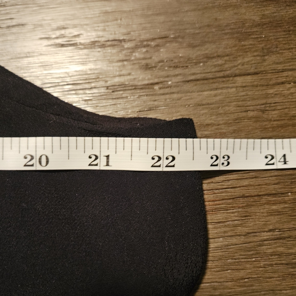 Ann Taylor Black Sleeveless V-Neck Wrap Dress - Picture 6 of 6